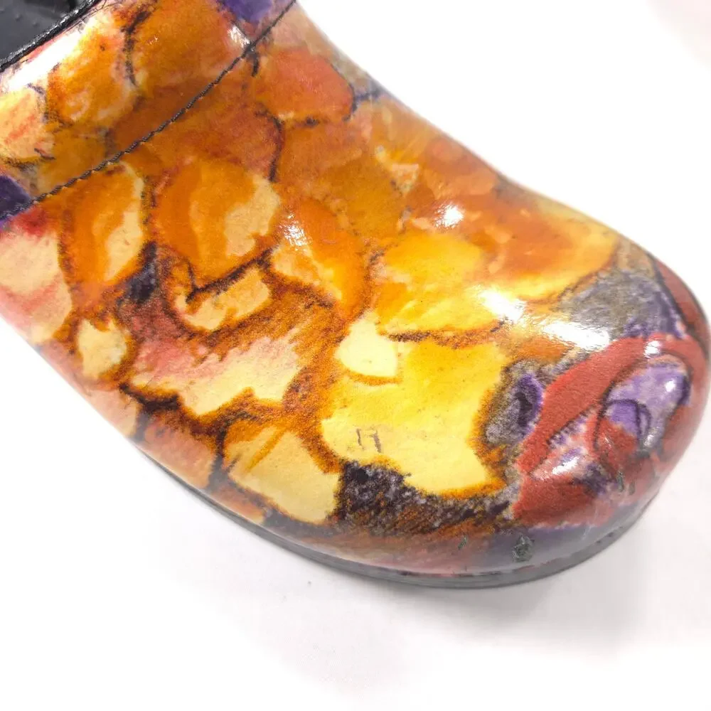Dansko Casual Nursing Mule Clog Shoe Womens Size 11 41 606998202 Yellow Orange